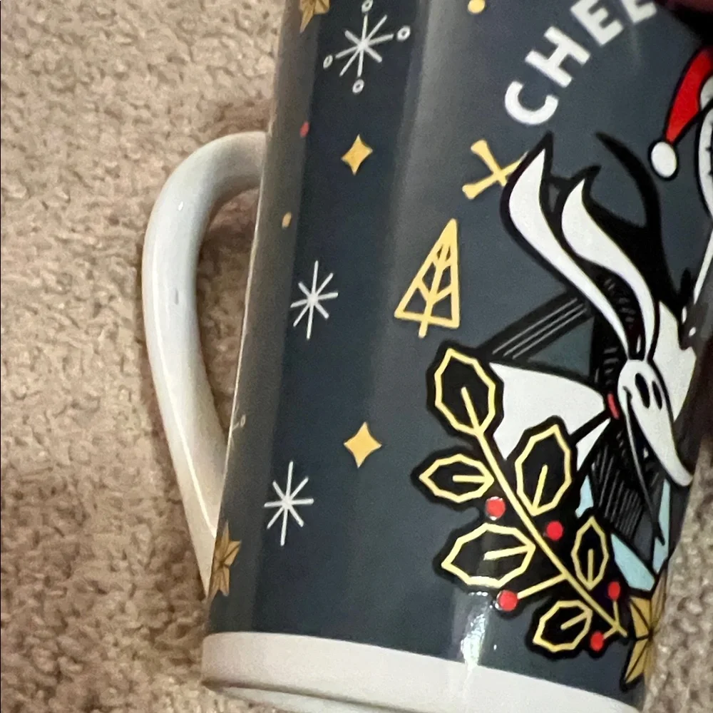 Disney Nightmare before Christmas White Ceramic Mug Base